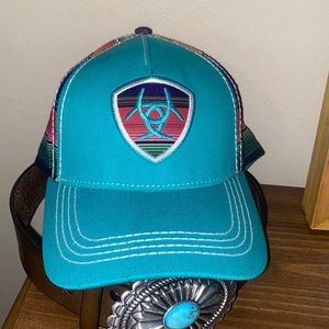 Turquoise Ariat hat